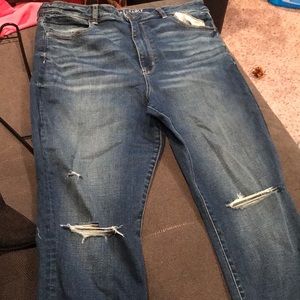 American eagle light blue jeggings short length